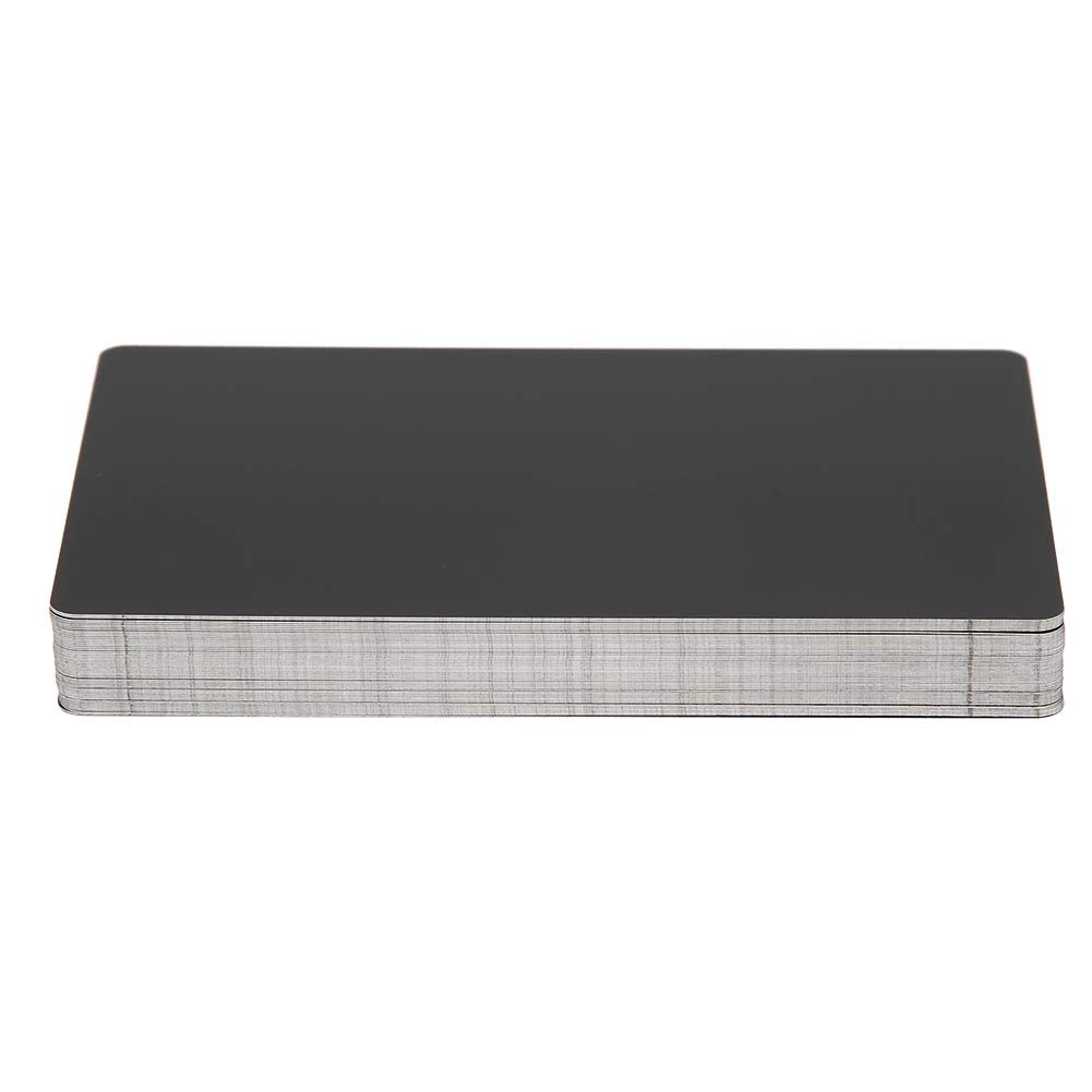 50 Pcs Metal Business Cards - Premium Aluminum Engraved Name Cards, Waterproof & Durable for Office, Networking & Corporate Gifts - Ideal for Professionals, Realtors & DIY Custom Plates