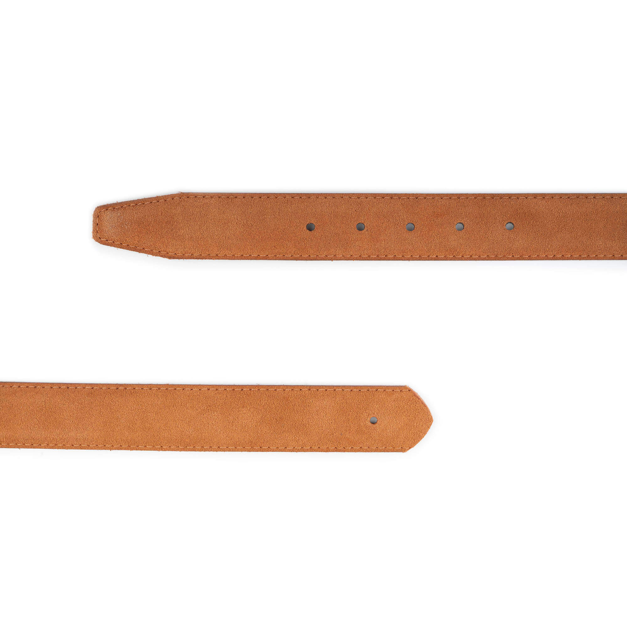 Men's Tobacco Brown Suede Leather Belt Replacement Strap - Compatible with Ferragamo Buckles | Premium Dress Belt for Business, Casual & Formal Occasions