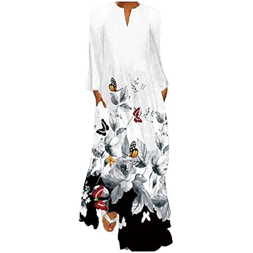 JPVDPA Women's Sleeveless Maxi Dresses - Casual Loose Long Summer Dress with Striped Floral Print | Perfect for Beach Vacations, Outdoor Parties & Summer Travel