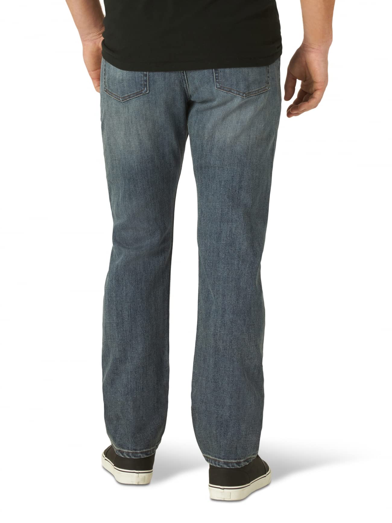 Wrangler Men's Stretch Athletic Fit Jeans - Comfortable & Flexible Denim Pants for Casual Wear, Work & Outdoor Activities