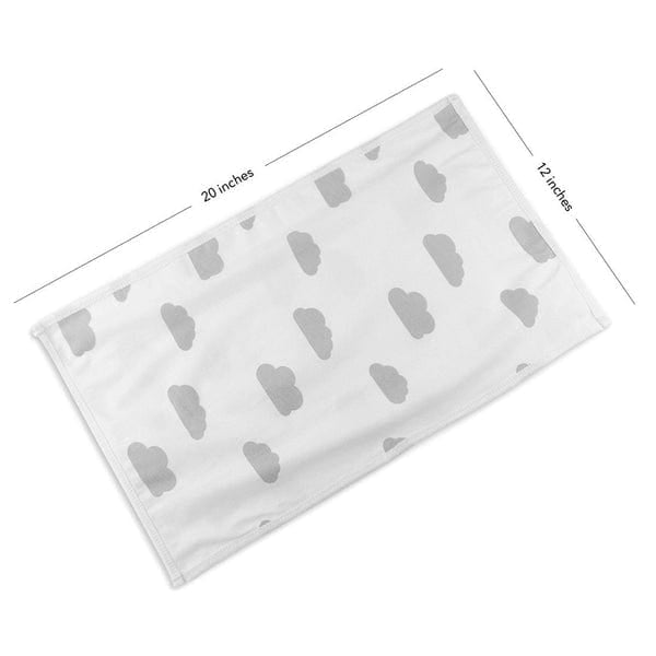 Elys & Co Ultra Soft Waterproof Burp Cloths for Babies - 5 Pack Organic Cotton Drool Bibs for Newborns & Infants - Perfect for Feeding, Spit-Up & Messy Playtime