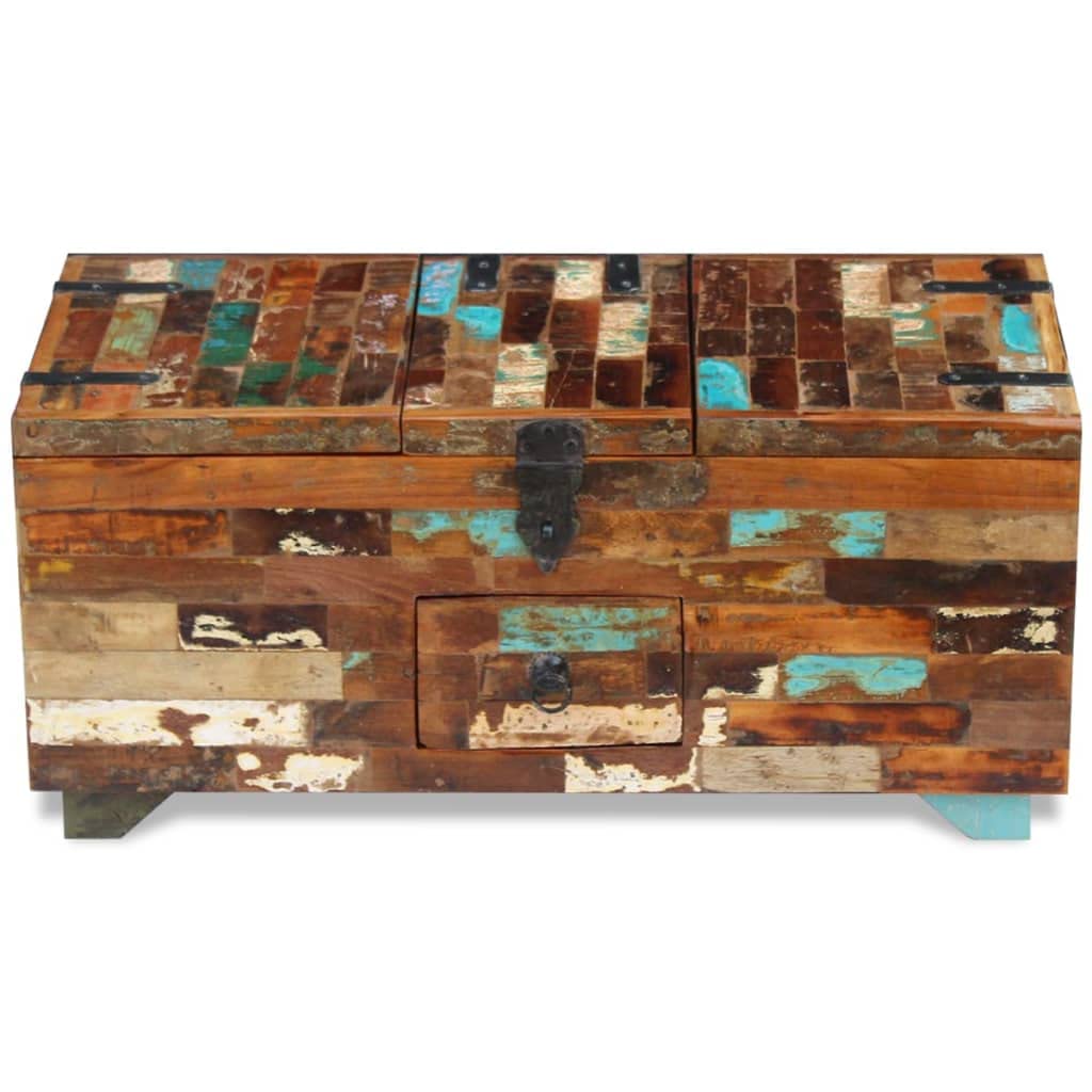 Reclaimed Wood Coffee Table Box Chest 31.5