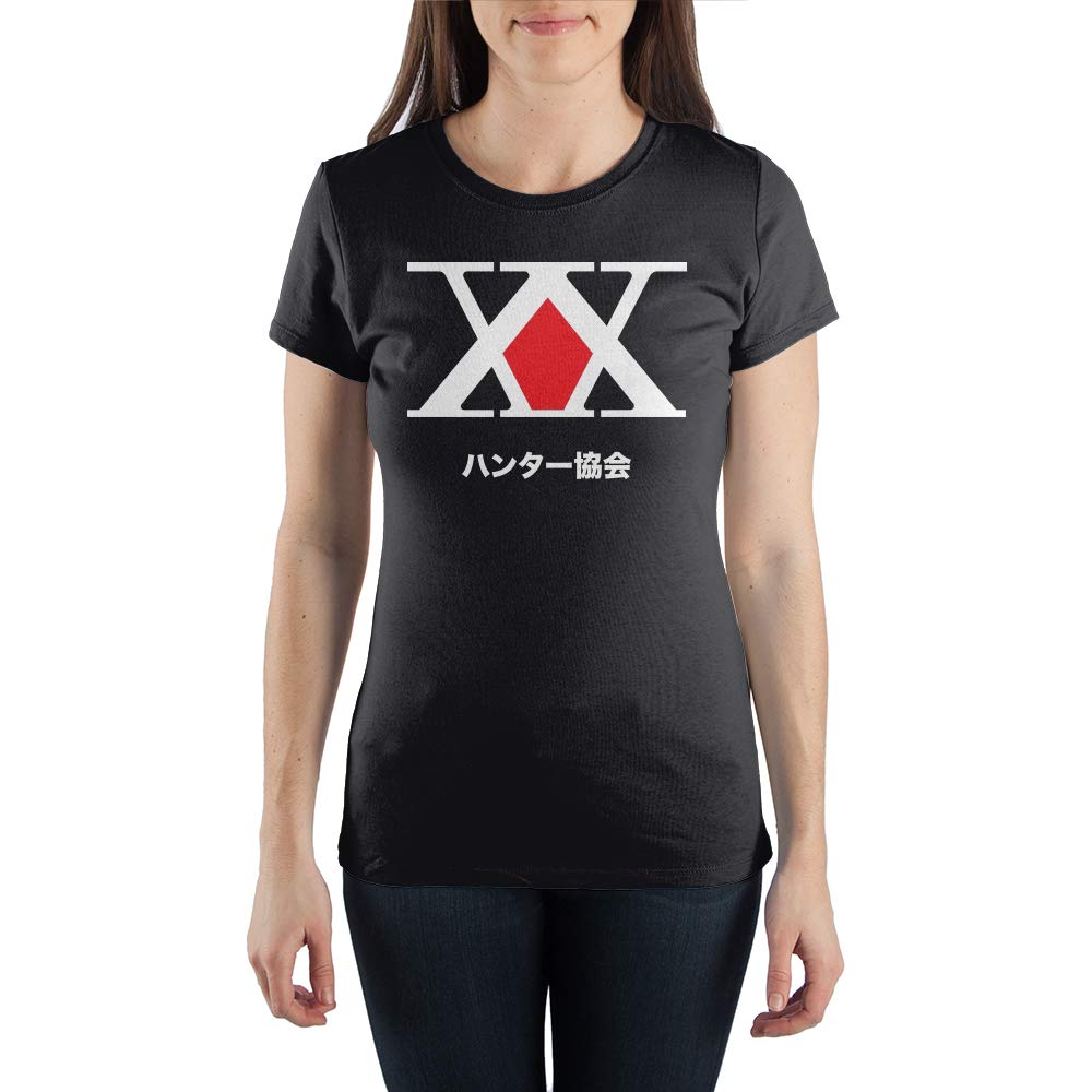 Hunter x Hunter Anime Graphic Tee for Women - Black Cartoon Print T-Shirt - Casual Wear, Cosplay & Anime Fan Gifts
