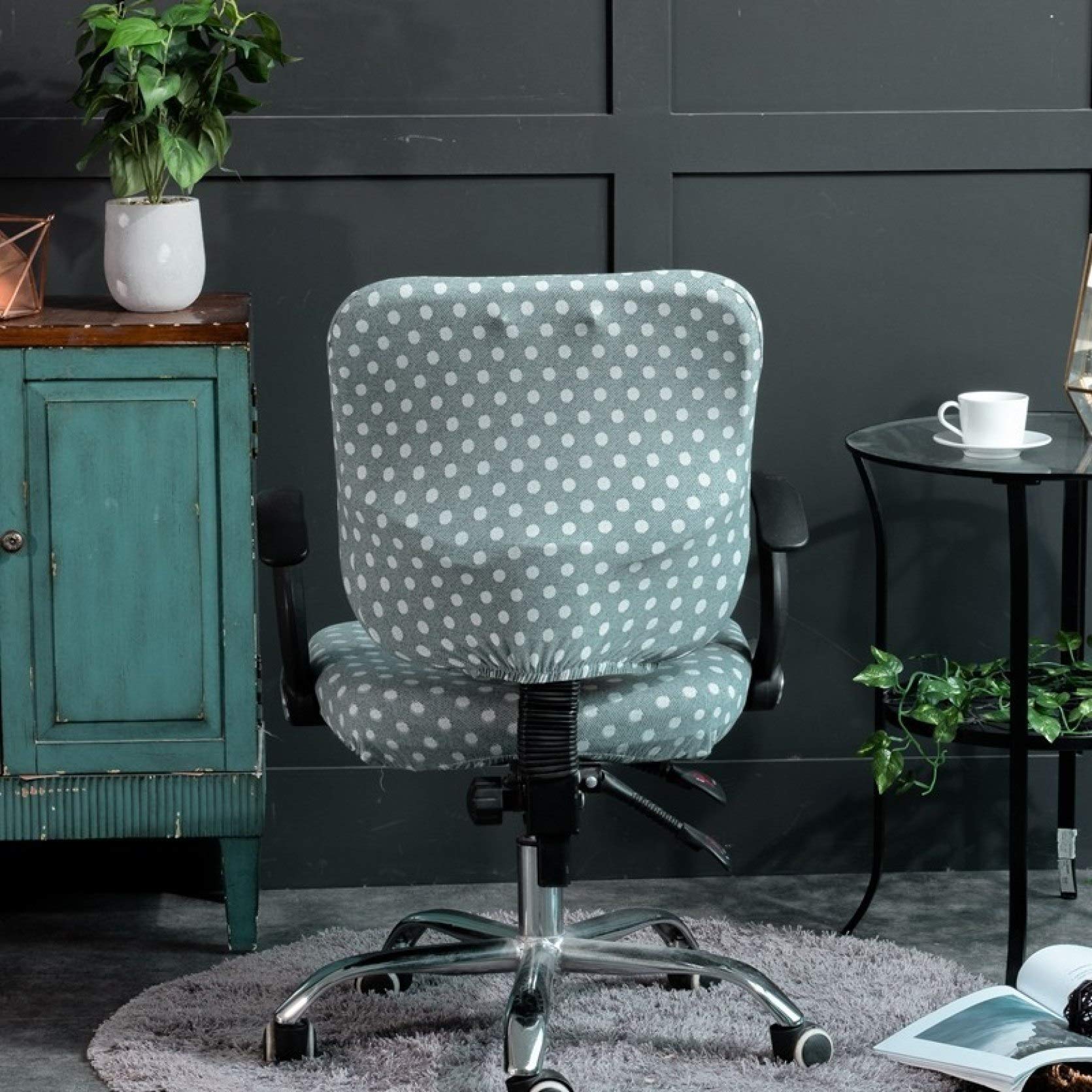 KKONION Split Computer Office Chair Cover - Stretchable Universal Seat Protector for Ergonomic Armchairs | Home & Office Workspace Upgrade