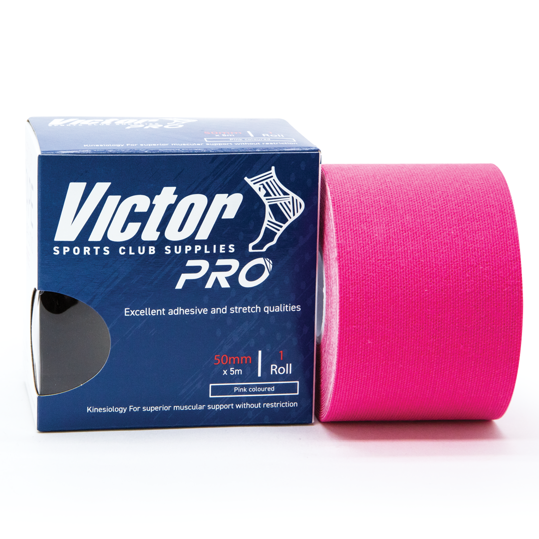 Victor Pro K Tape 50mm x 5m - Premium Kinesiology Tape for Sports Recovery & Pain Relief - Ideal for Athletes, Fitness, and Physical Therapy