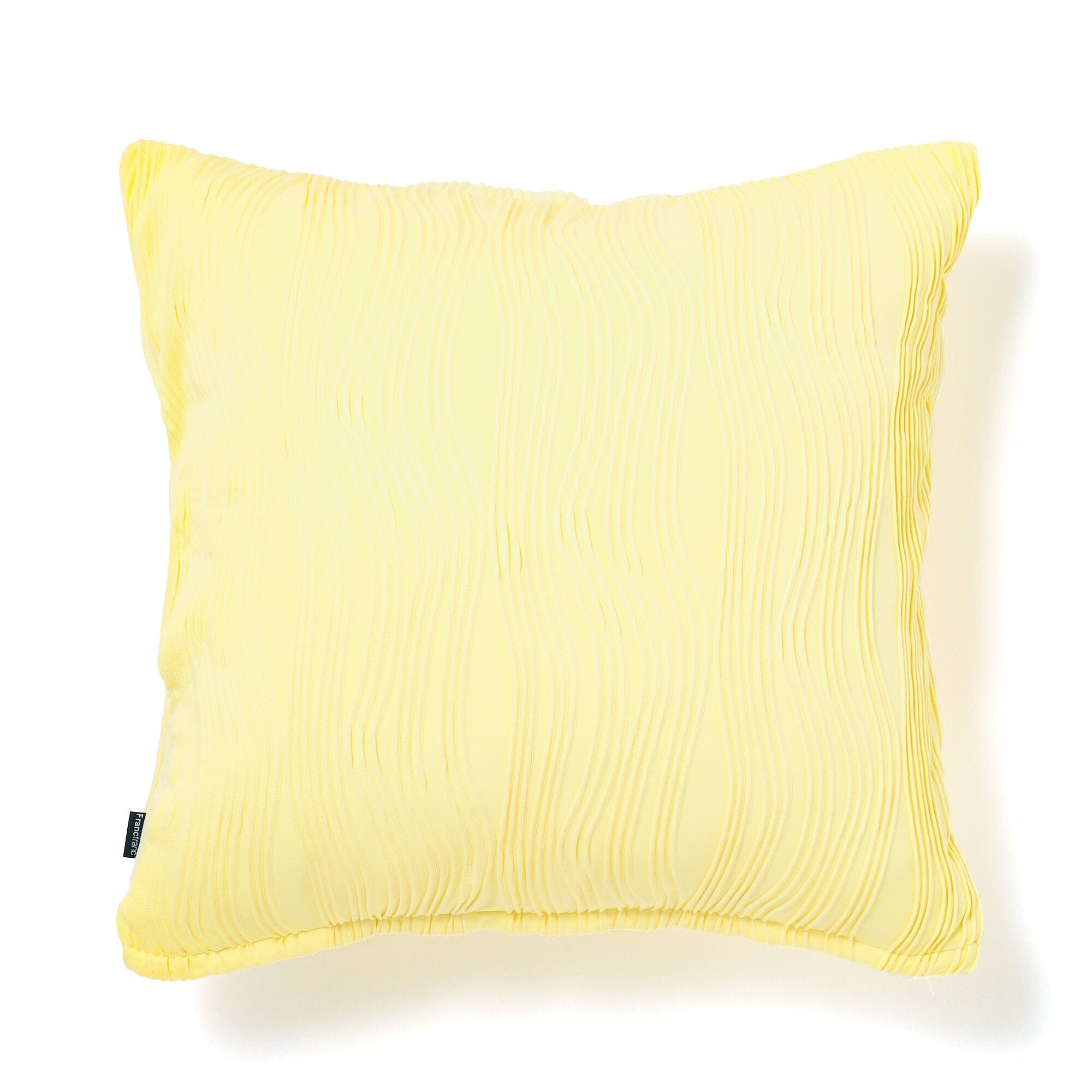 Premium Dimple Cord Cushion Cover 18x18 Inches - Soft Yellow Pillow Case for Sofa, Bed & Home Decor - Cozy Living Room & Bedroom Accessory