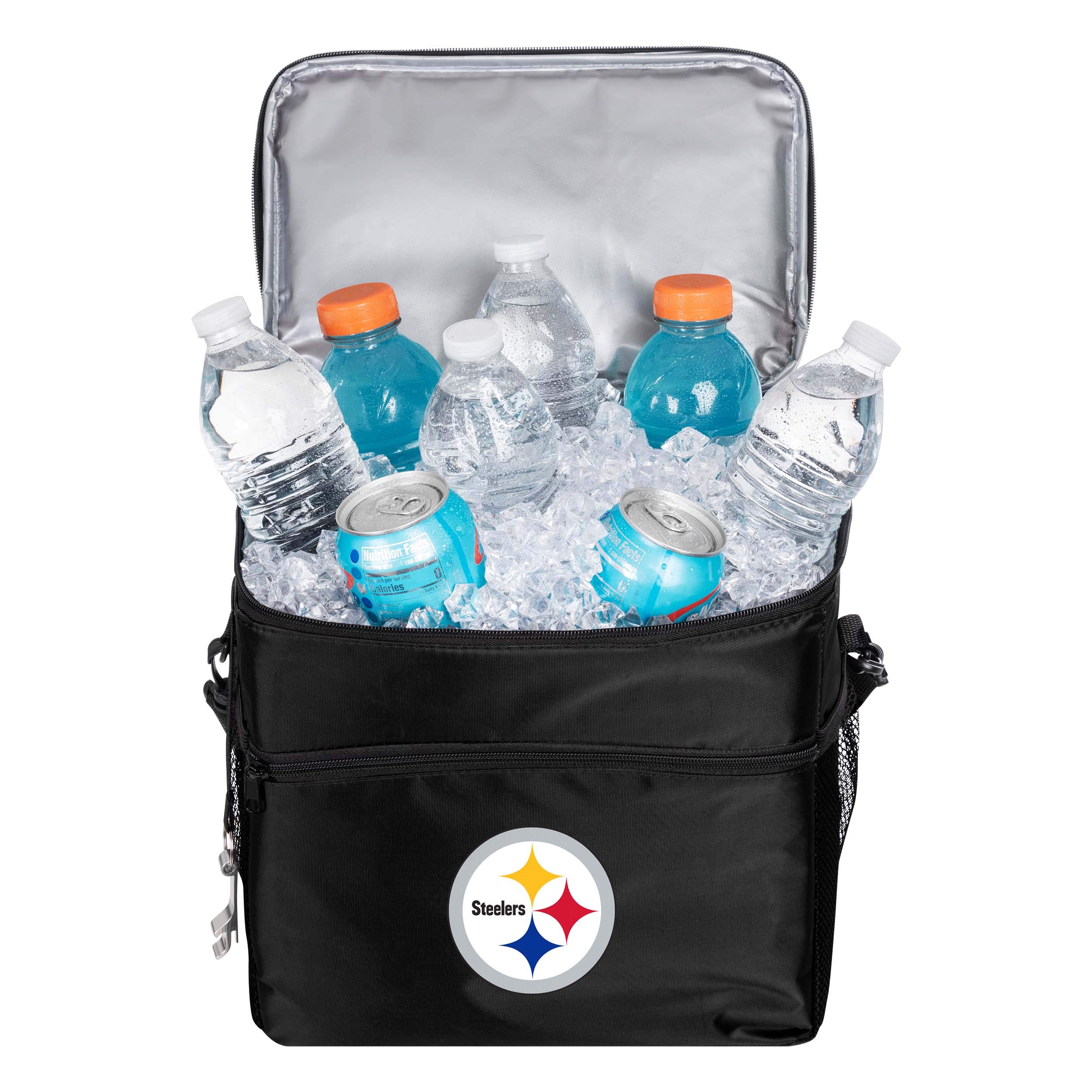 FOCO NFL Team Logo Soft-Sided Insulated 24-Pack Cooler Bag for Tailgating, Picnics, Beach & Outdoor Parties - Officially Licensed Team Merchandise