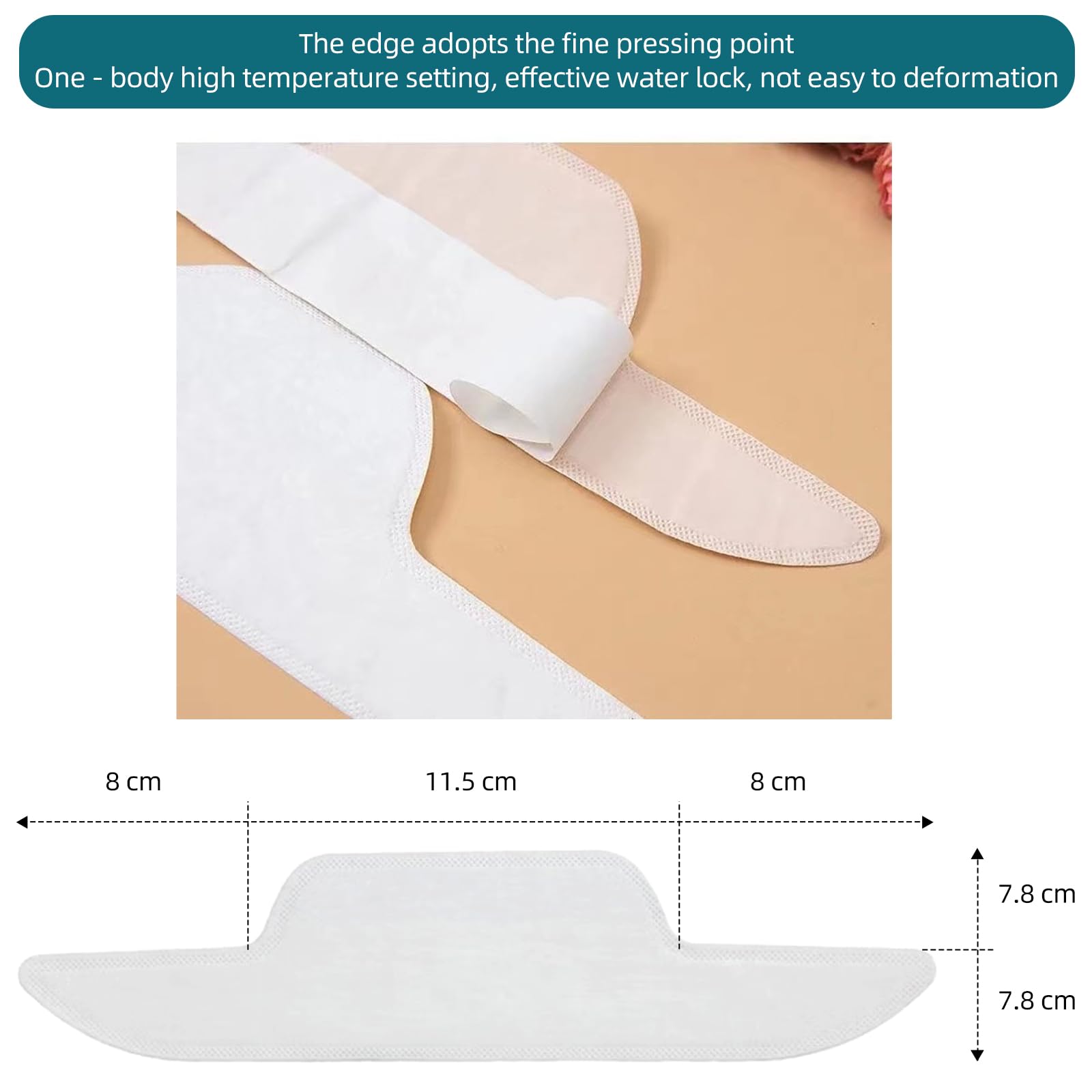 CANAGROW 80PCS Disposable Self-Adhesive Collar Protectors - Absorbent Sweat Pads for Shirts, Anti-Stain Neck Liners for Men & Women - Perfect for Work, Gym & Daily Wear