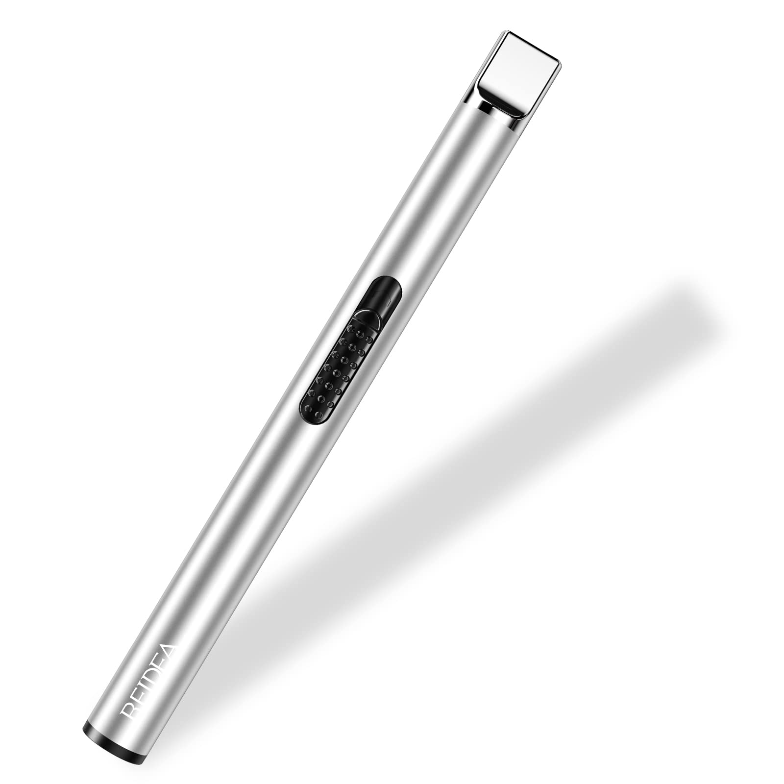 REIDEA USB Rechargeable Arc Lighter - Safe for Camping, BBQ & Fireworks (Silver)