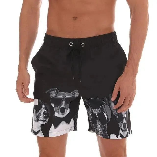 Men's Quick-Dry Swim Trunks with Pockets - Lightweight Beach Shorts for Swimming, Surfing & Summer Vacation