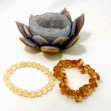 Natural Citrine Gemstone Bracelet for Women - Healing Crystal Jewelry for Energy & Positivity - Perfect for Meditation, Yoga & Spiritual Gifts