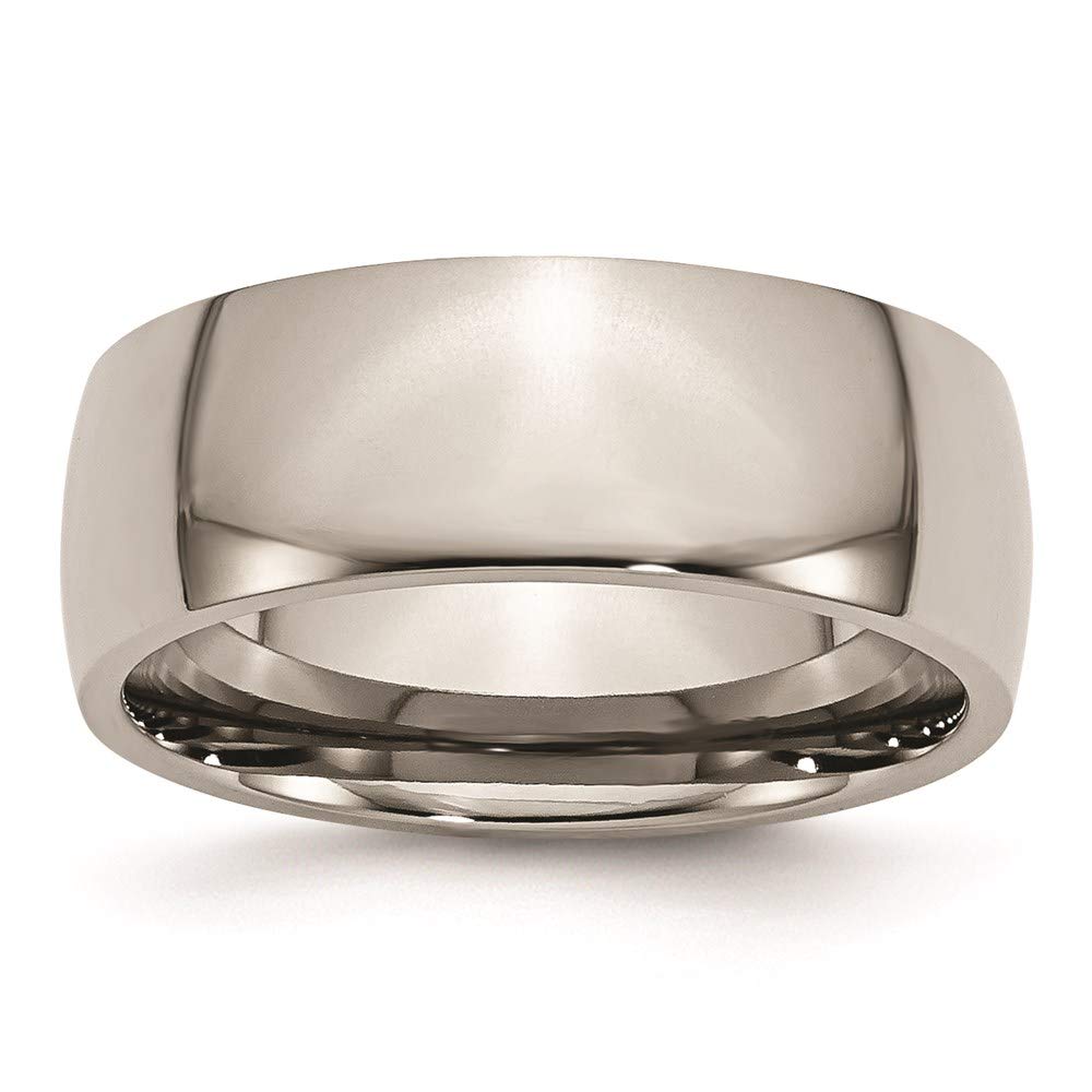 8mm Titanium Wedding Band Ring for Women - Elegant Bridal Engagement Ring, Durable & Hypoallergenic Fine Jewelry Gift for Her - Perfect for Proposals, Anniversaries & Special Occasions