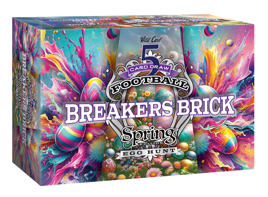 2024 Wild Card 5 Card Draw Football Spring Egg Hunt Edition Box - Perfect for Game Nights, Sports Parties & Easter Celebrations