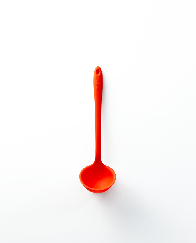 GIR Skinny Ladle - Premium Silicone Cooking Spoon for Non-Stick Cookware | Perfect for Sauces, Soups & Stirring | Ideal for Home Chefs & Professional Kitchens