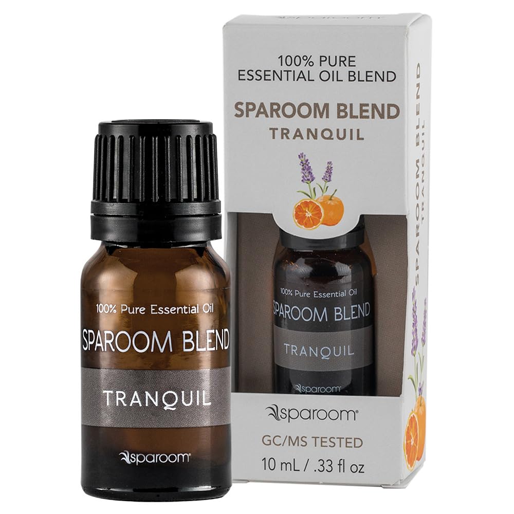 SpaRoom 100% Pure Undiluted Essential Oil - Tranquil Blend Aromatherapy Oil, 10 mL for Relaxation, Stress Relief & Home Spa