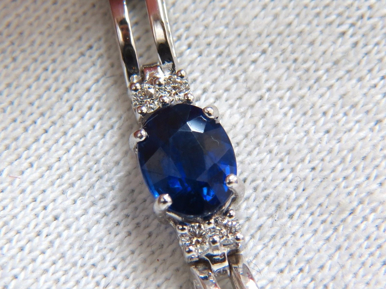 13.36ct Natural Blue Kyanite Diamond Tennis Bracelet in 14K Gold - Elegant Jewelry for Women, Perfect for Weddings, Parties & Special Occasions