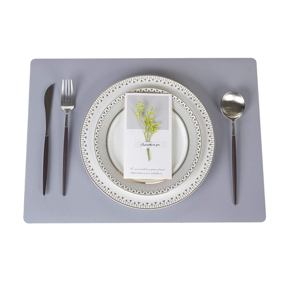 Premium 12-Piece White Ceramic Dinnerware Set with Stainless Steel Steak Knives - Elegant Rectangular Charger Plates & Non-Slip Placemats for Family Dinners, Banquets & Restaurant Use