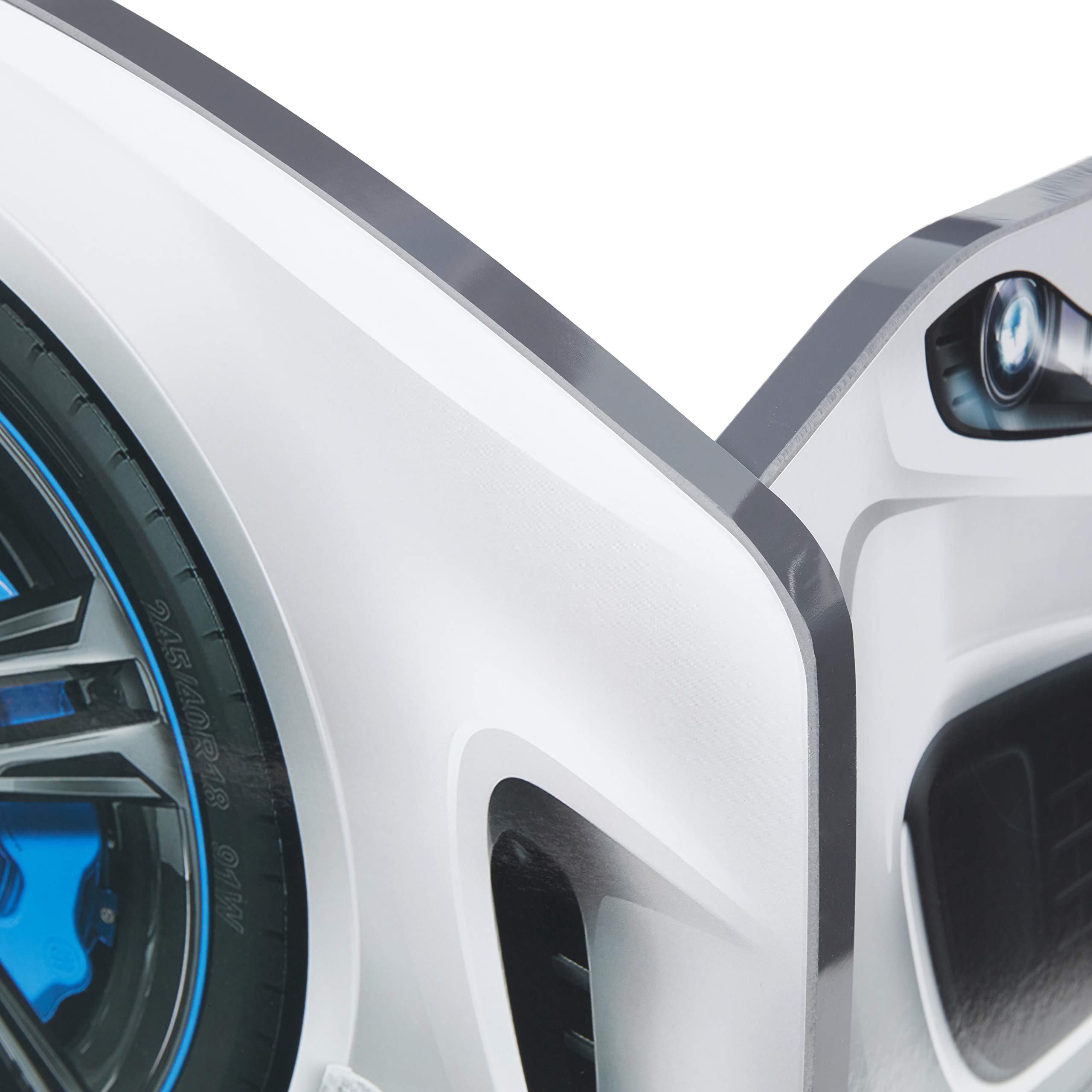 Spyder Race Car Toddler Bed Frame - White Kids Bed for Boys & Girls | Perfect for Toddler Bedrooms, Playrooms & Race Car Themed Decor