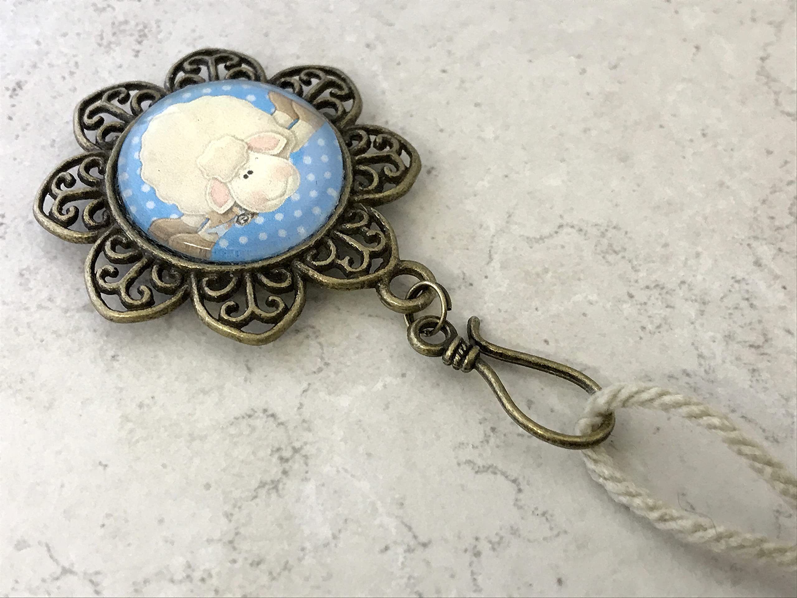 Premium Portuguese Knitting Pins - Handcrafted Sheep Design for Knitters | Perfect for DIY Yarn Crafts, Scarf & Sweater Making