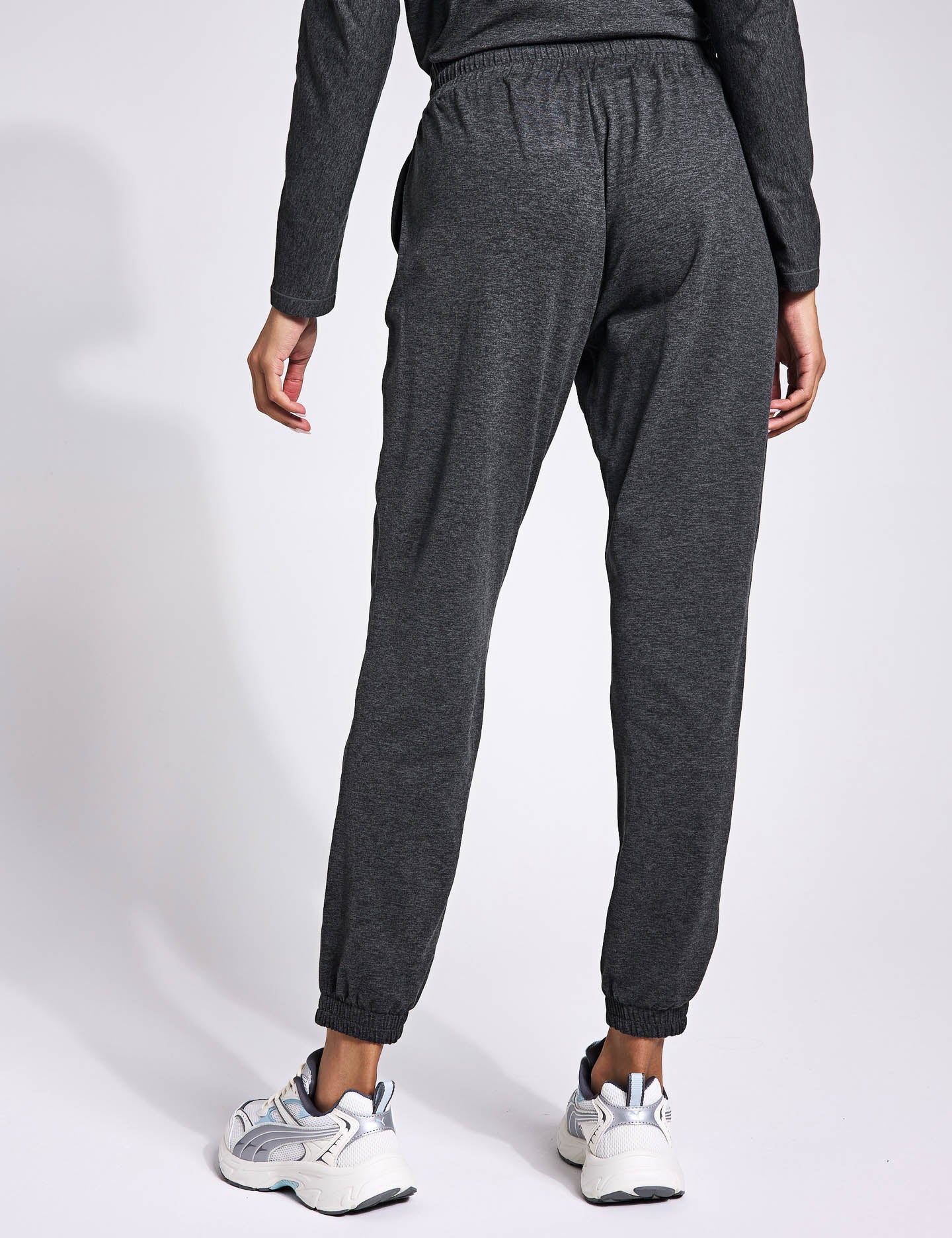 ReSet Jogger Pants for Women - Soft Moon Heather Joggers with Elastic Waistband | Comfortable Lounge Pants for Yoga, Running, Travel & Casual Wear