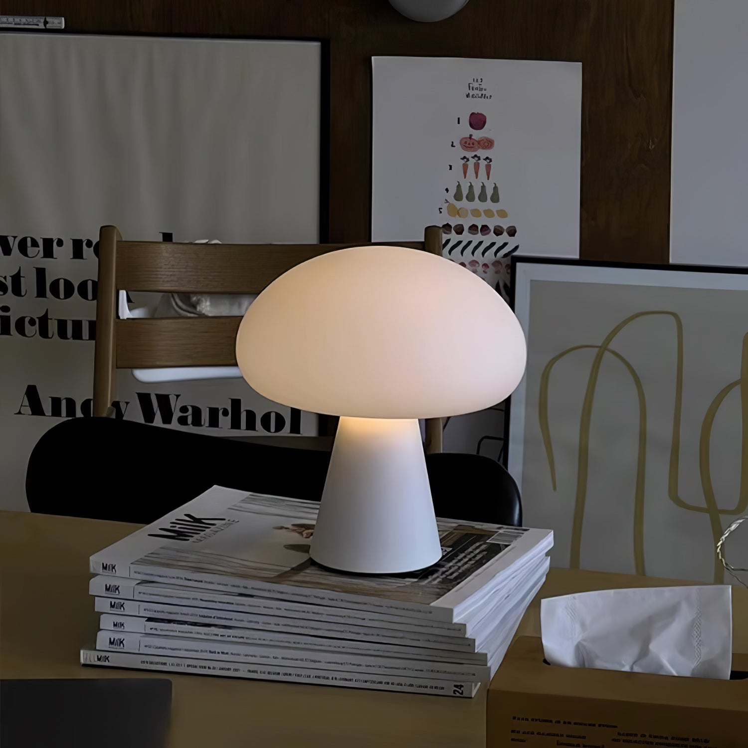 Obello Portable Rechargeable LED Table Lamp - USB Charging, Adjustable Brightness, Perfect for Reading, Studying, and Bedside Night Light