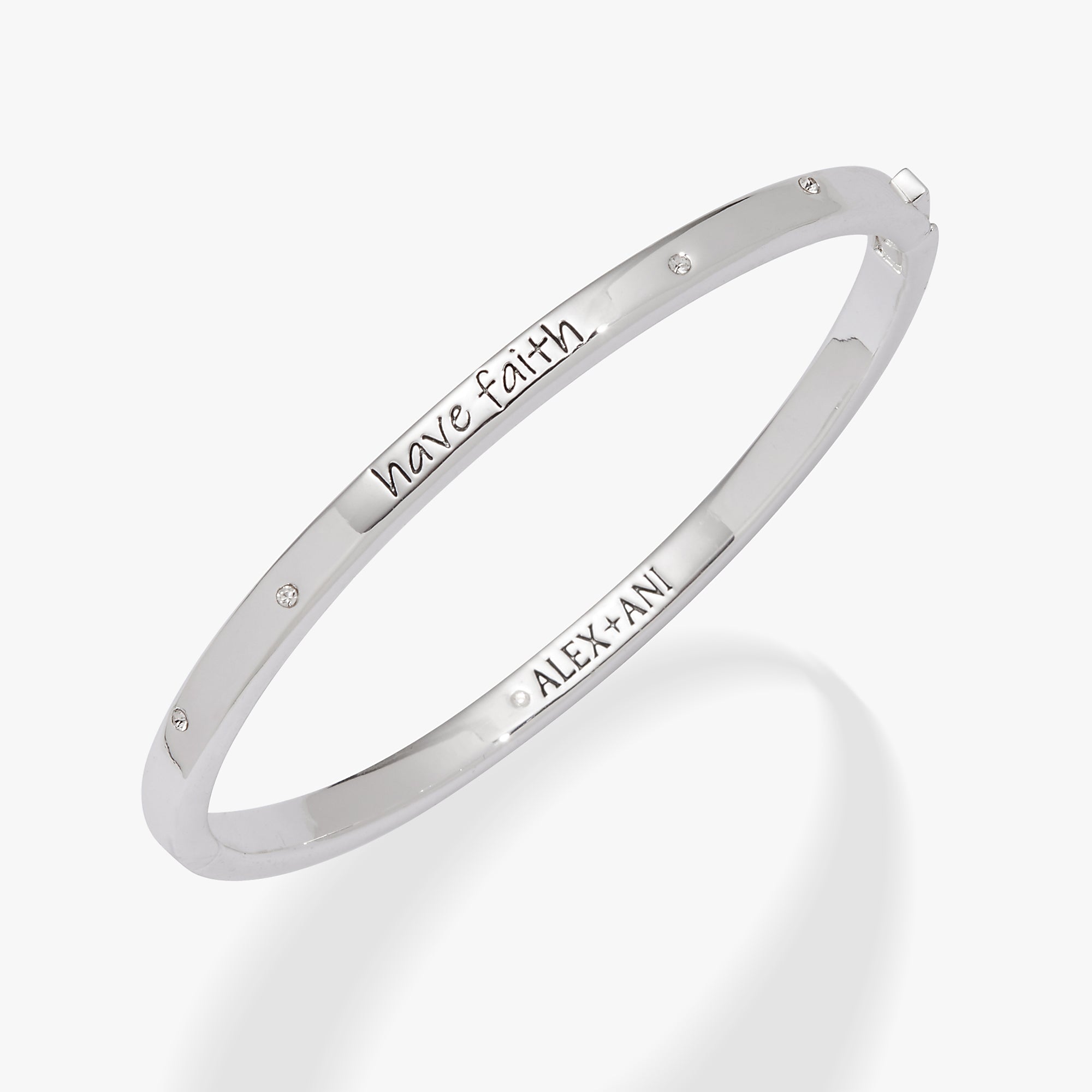 Have Faith Mantra Bangle - Inspirational Spiritual Bracelet for Women | Yoga, Meditation & Daily Motivation Jewelry