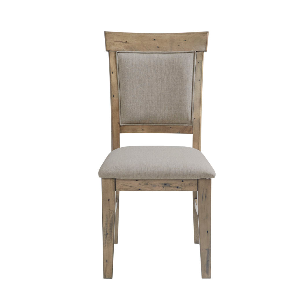 Modern Dining Side Chairs Set of 2 - Sturdy Wooden Kitchen Chairs with Padded Seats - Perfect for Dining Room, Breakfast Nook, or Small Space Decor