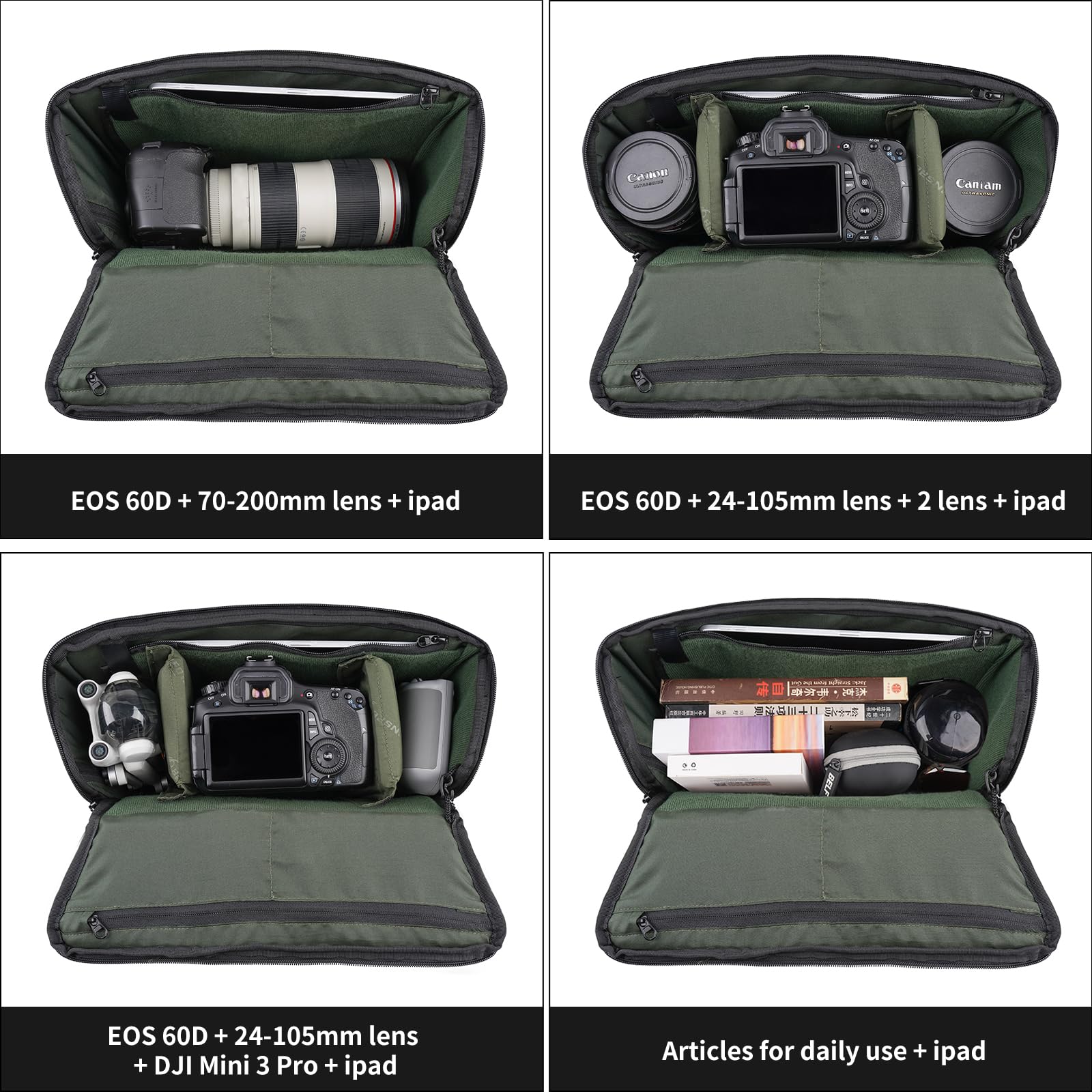 Waterproof Sling Camera Bag for DSLR SLR Mirrorless - Crossbody Chest Backpack for Photographers & Travel - Perfect for Hiking, Outdoor Adventures & Daily Commute