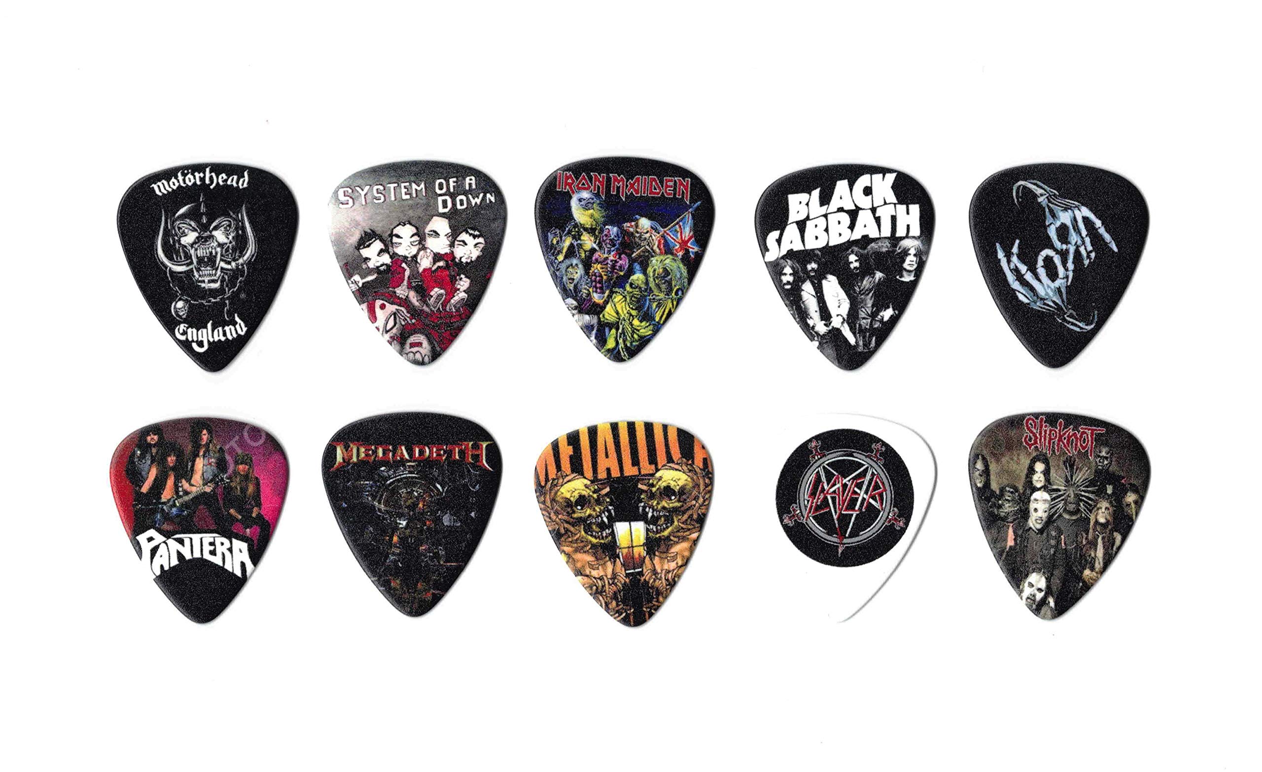 Premium Metal Guitar Picks for Rock & Metal Bands - Durable Plectrums for Professional Musicians & Guitarists - Perfect for Live Performances, Studio Recording & Heavy Metal Practice Sessions