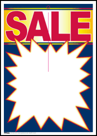 100-Pack Sale Tags with Burst - Retail Price Markdown Labels for Store Clearance & Seasonal Discounts - Perfect for Clothing, Home Goods & Boutique Sales