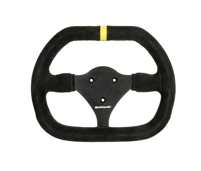 Motamec 270mm Double D Flat Suede Steering Wheel - High-Performance Racing & Drift Car Accessory for Enhanced Grip and Control