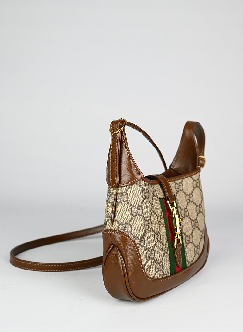 Gucci Jackie Mini Shoulder Bag in Beige - Stylish & Compact for Everyday Use, Work, and Travel