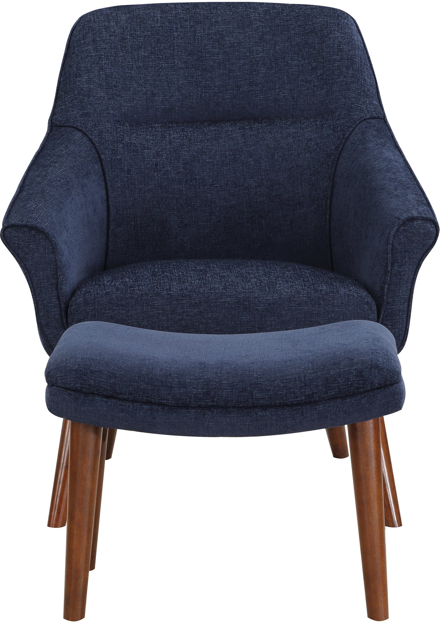 Office Star Waneta Chair and Ottoman Set - Ergonomic Home Office Chair with Footrest, Comfortable Lounge Chair for Living Room, Bedroom, or Study - WNT Model