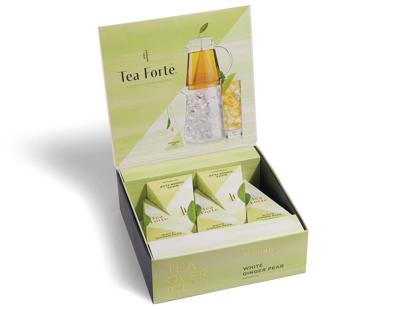 Premium White Ginger Pear Iced Tea Bags - 5 Pack for Refreshing Cold Brew | Perfect for Summer, Office, and Home Relaxation