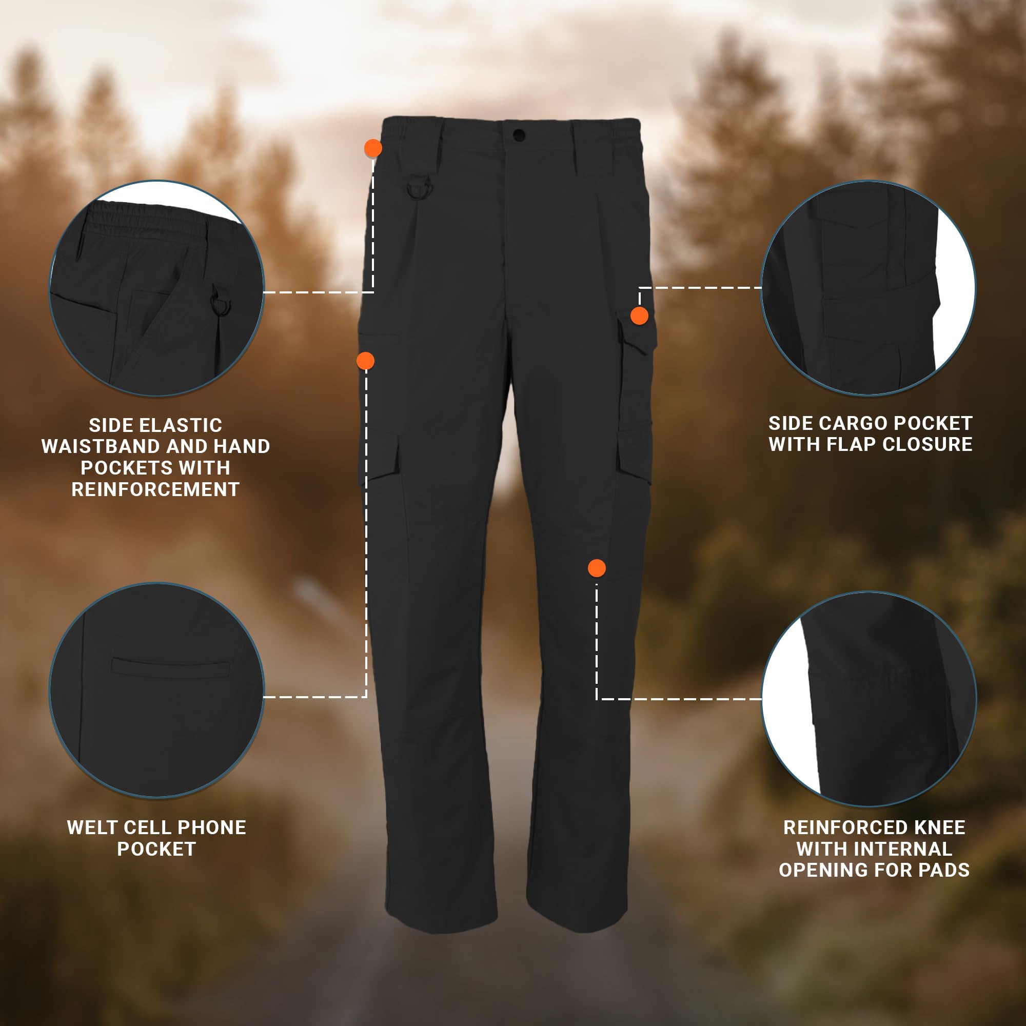 Propper Men's Tactical Canvas Pants - Durable Outdoor Work Pants for Hiking, Camping & Military Use