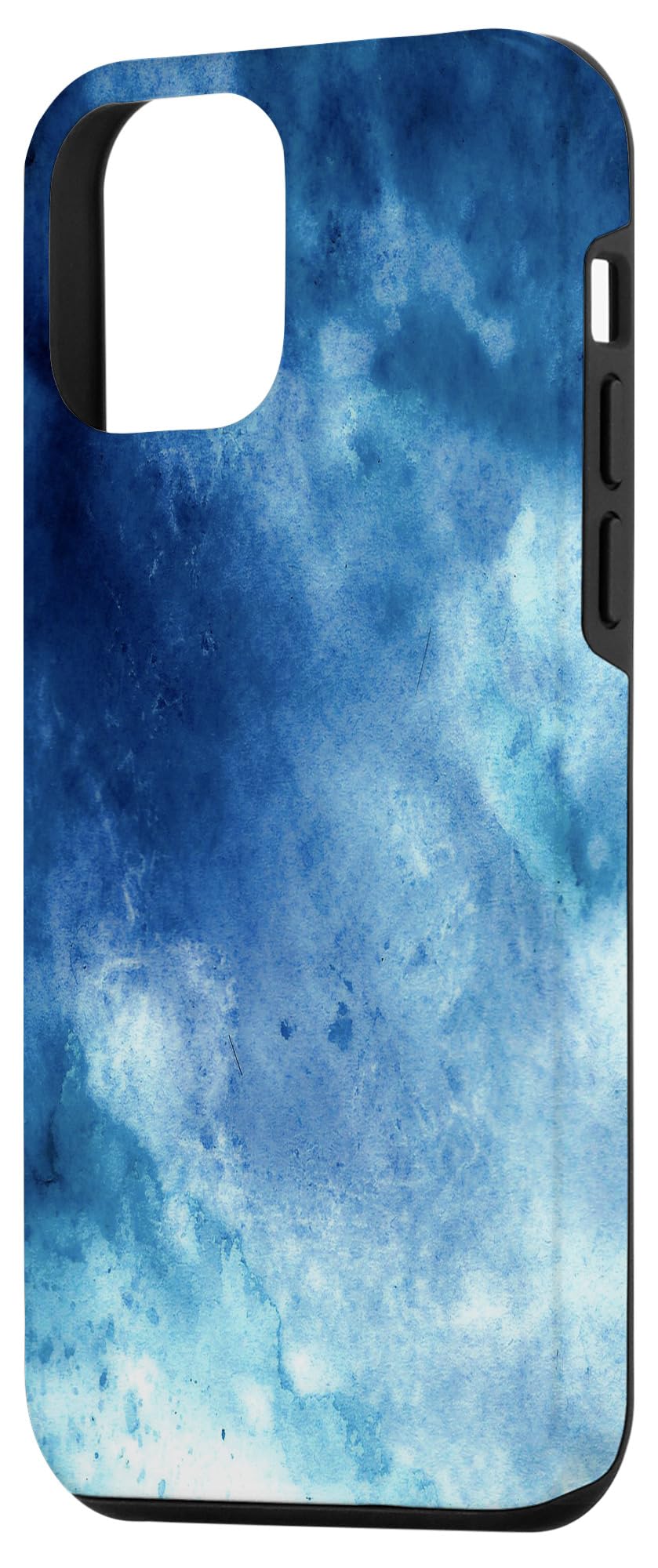 iPhone 12 Mini Blue Psychedelic Tie Dye Case - Trendy Protective Cover for Everyday Use, Travel & Style