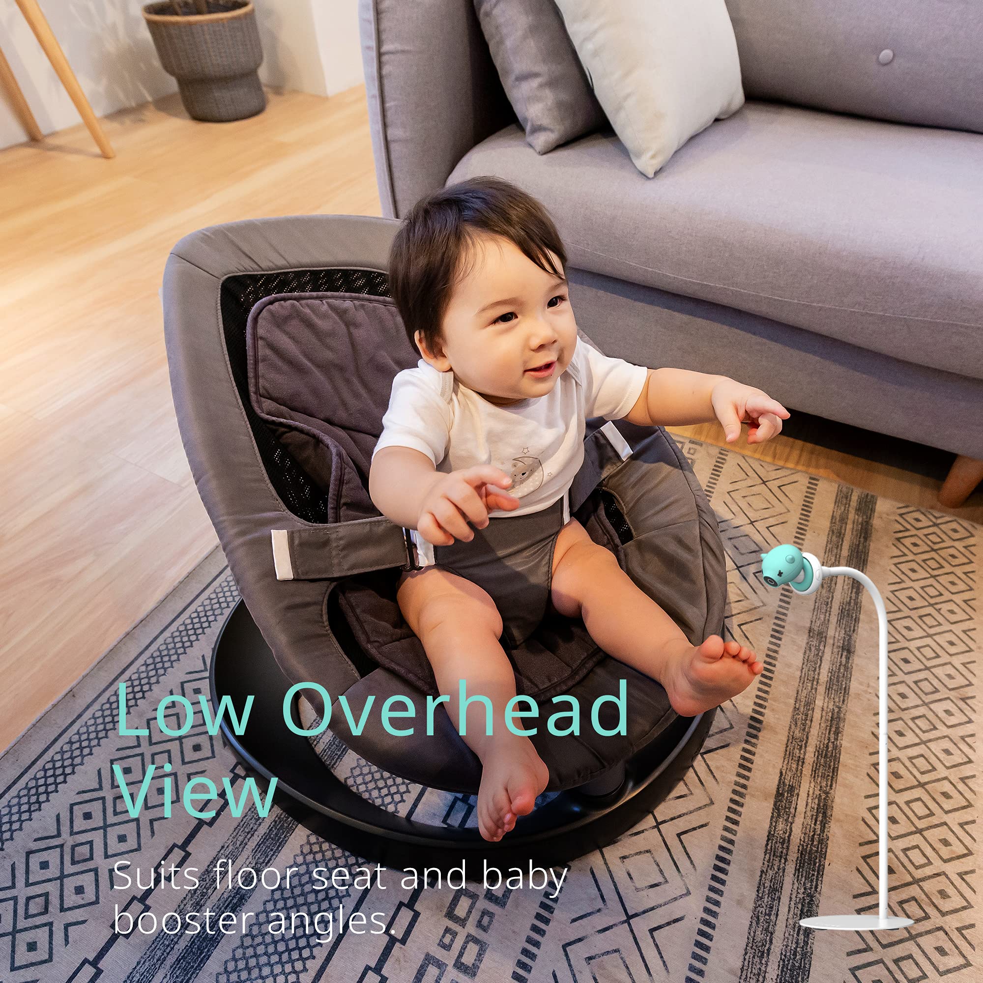 Pixsee 5-in-1 Camera Stand - Compatible with Pixsee Smart Baby Monitor Only - Perfect for Nursery, Baby Room & Home Security Monitoring