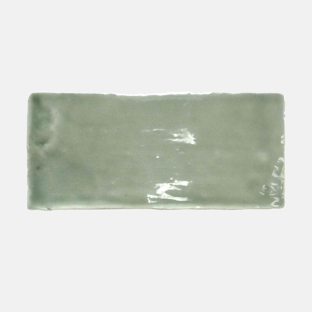 Evolution Sage 75x150 Glossy Ceramic Subway Tile - Perfect for Kitchen Backsplash, Bathroom Walls & Modern Interior Design