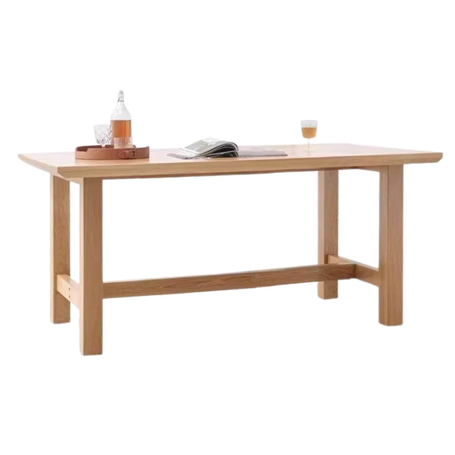 63x33.5x29.5 inch / 160x85x75 сm / Natural Wood Color / Ash Dining table