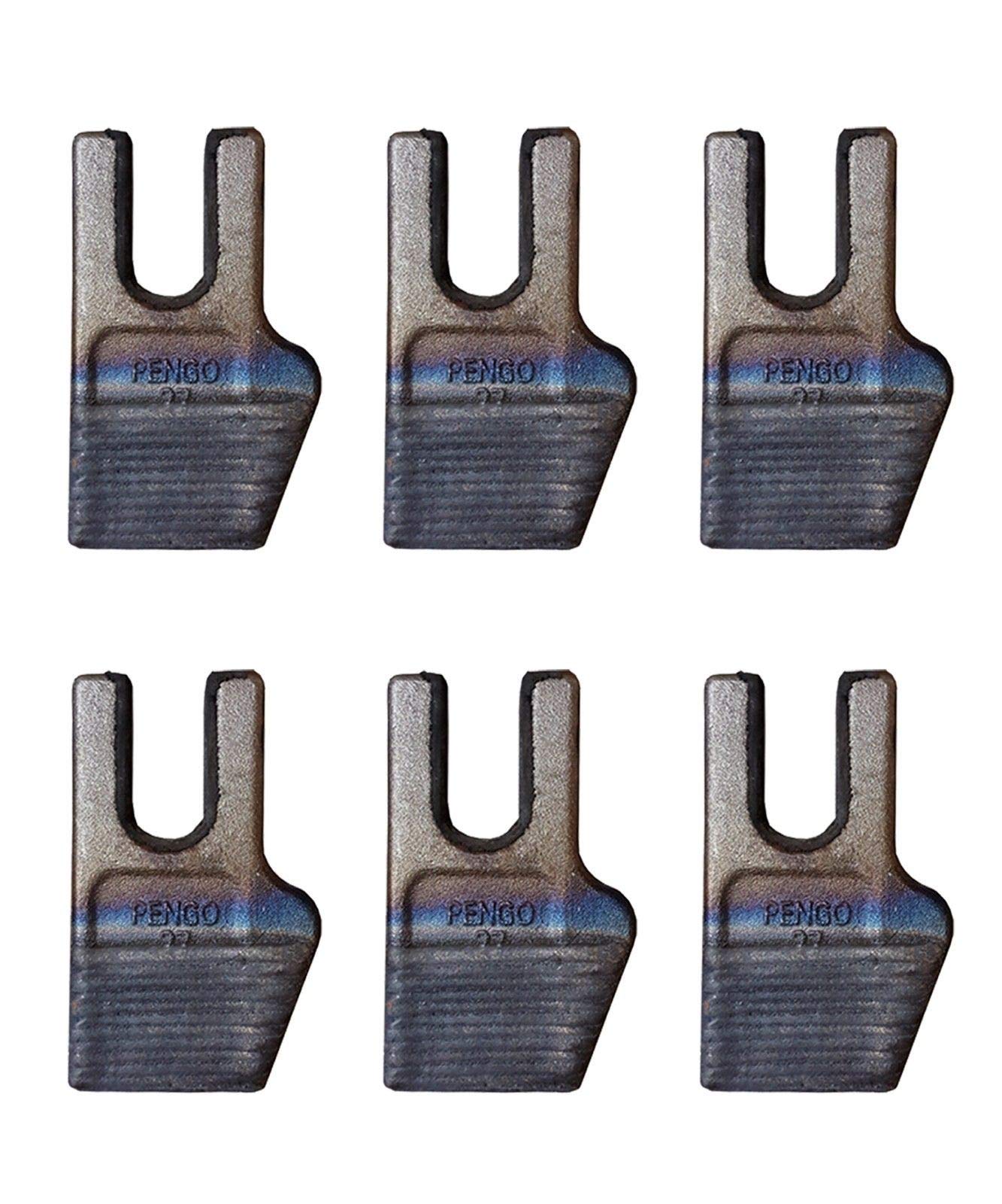 6-Pack Pengo Auger Tooth 140010 - Gage Hard Face Size 35 for CS & AG Aggressor Augers - Perfect for Trenching, Drilling, and Heavy-Duty Construction Projects