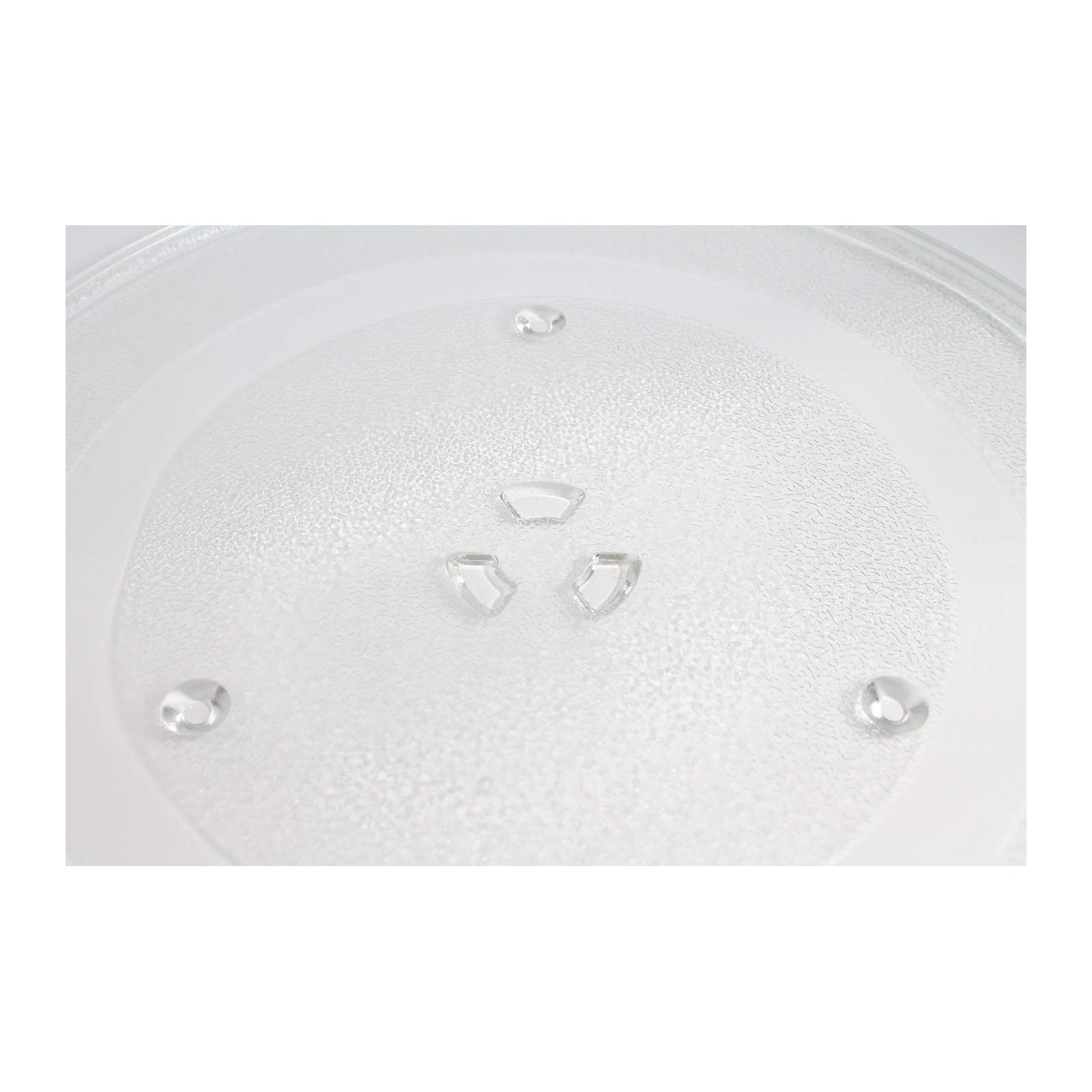 WB49X10063 Microwave Glass Turntable Plate Replacement - Compatible with WB49X10063 & PS250009 - 14 1/8 Inch Rotating Glass Tray for Smooth Heating - Perfect for Whirlpool, Kenmore & Other Microwave Ovens