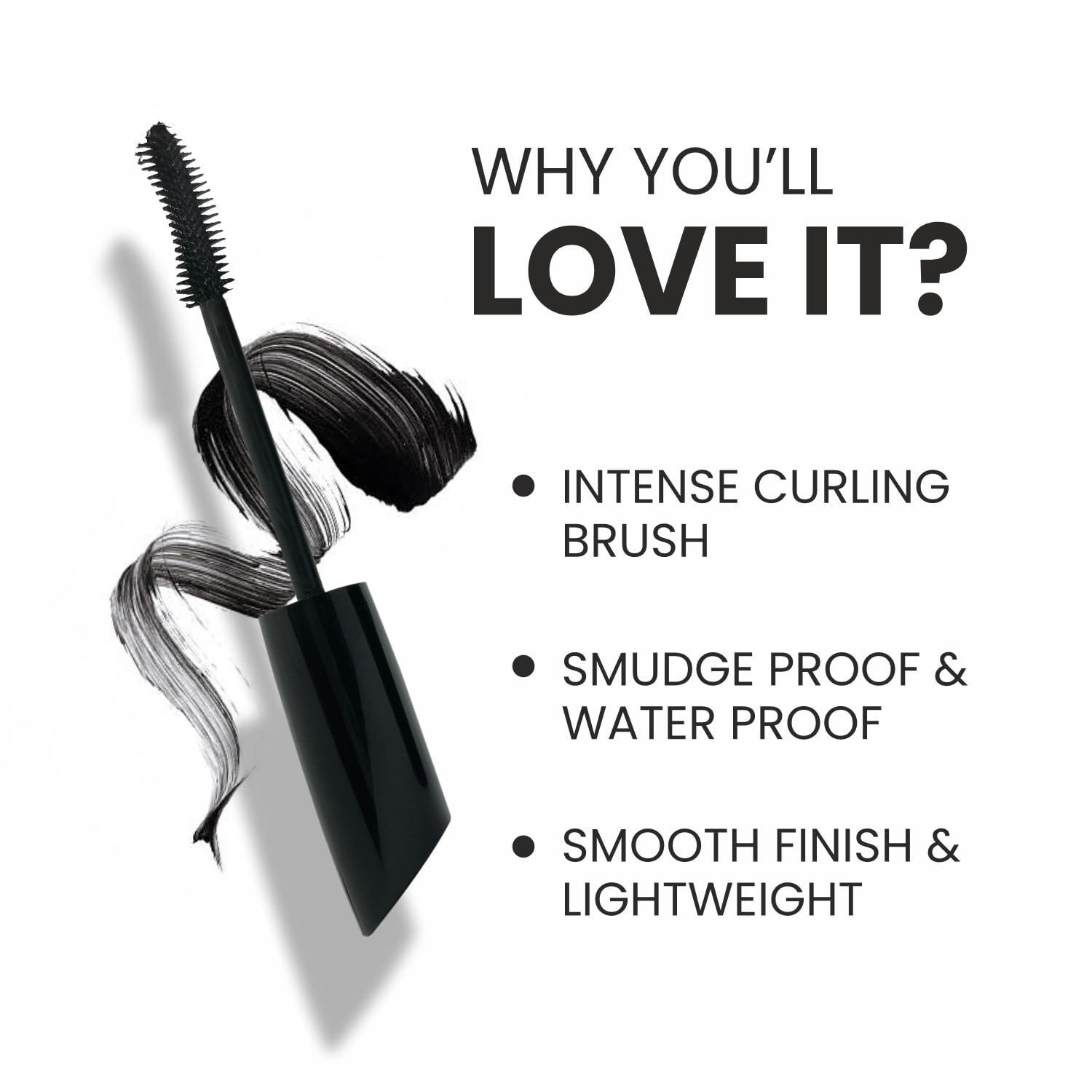 VERYMISS INTENSE CURLING MASCARA - Volumizing & Lengthening Waterproof Mascara for Dramatic Lashes | Perfect for Date Night, Parties & Everyday Glam