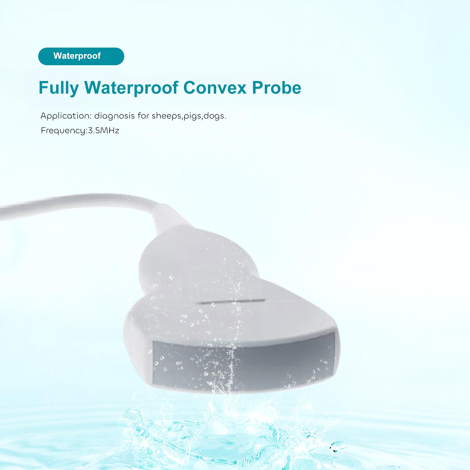 Portable Dog Ultrasound Machine for Pregnancy - 3.5MHz Convex Probe for At-Home Pet Pregnancy Testing in Dogs, Cats, Sheep, Goats & Pigs | Ideal for Veterinarians, Breeders & Farmers