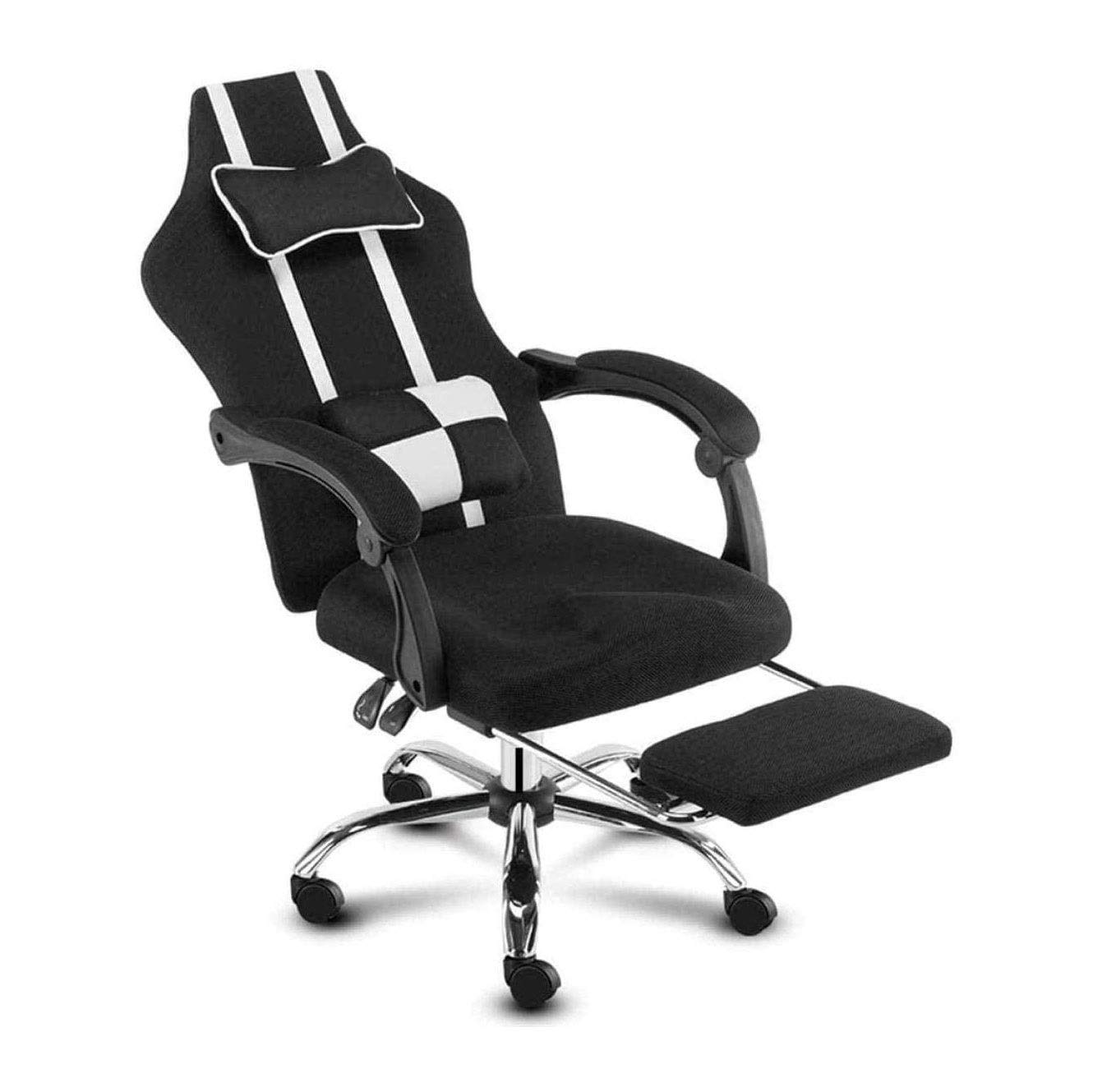 Ergonomic High Back Gaming Chair with Lumbar Support - Racing Style Office Computer Desk Chair for Home & Work - Adjustable Swivel & Lift Mechanism for Comfortable Gaming, Working & Studying
