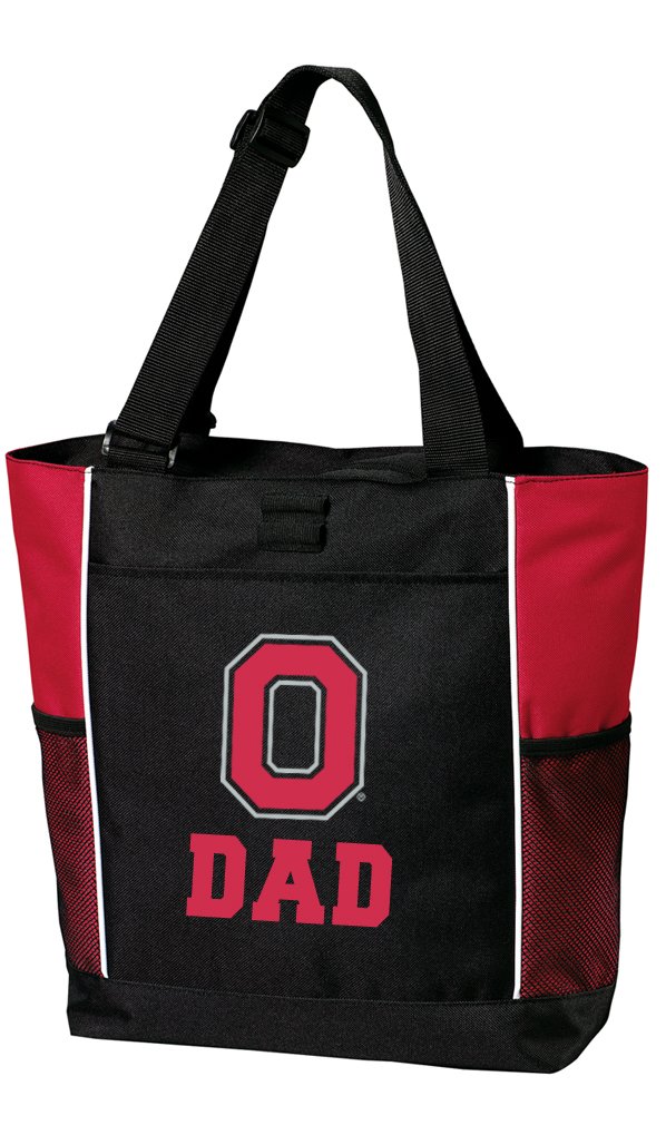 OSU Dad Tote Bags | Ohio State University Father's Day Gift | Durable Canvas Grocery Bag for Game Day Tailgating & Campus Life