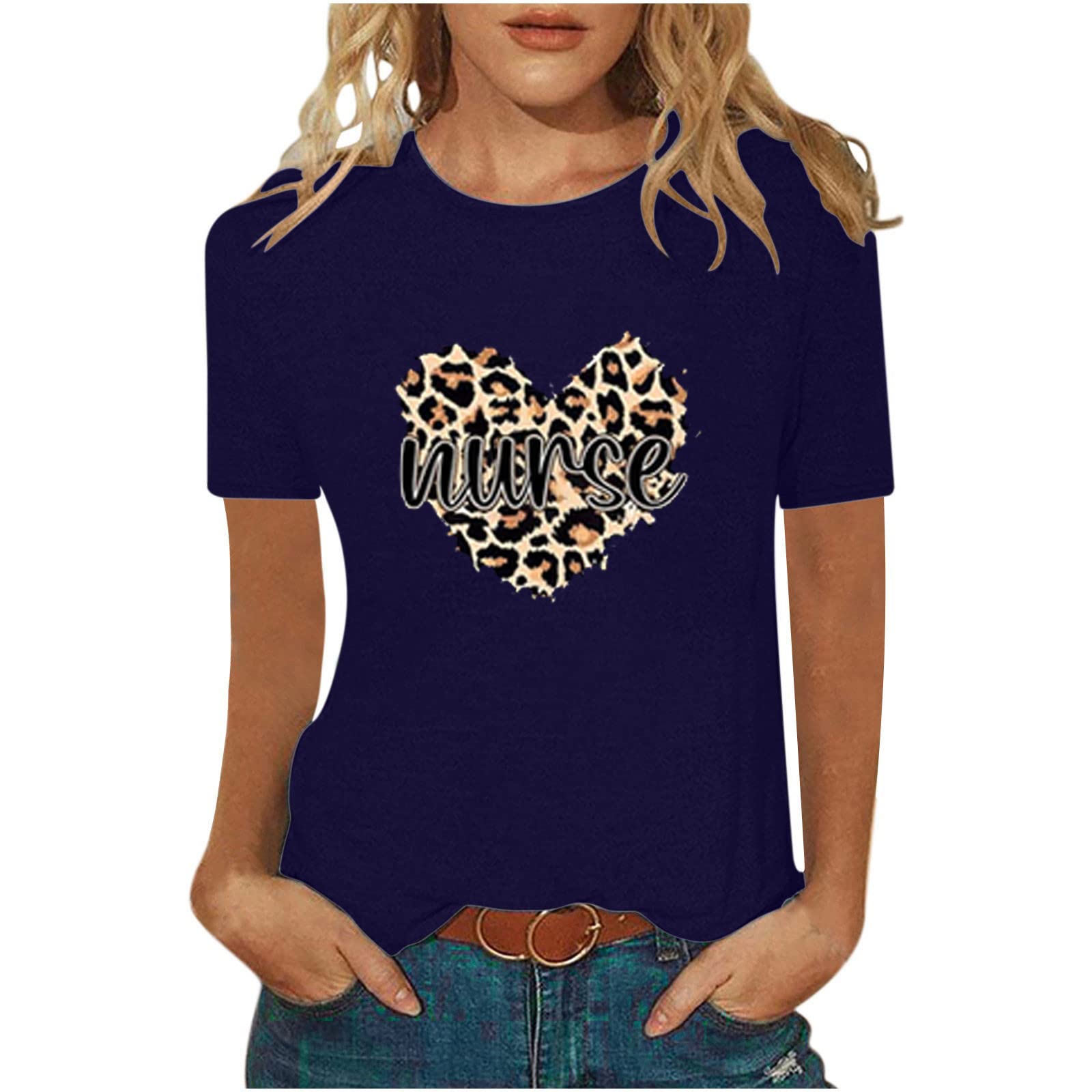 Funny Printed Women's Summer Casual T-Shirts - Fashion Graphic Tees & Blouses for Everyday Wear, Outings & Vacations