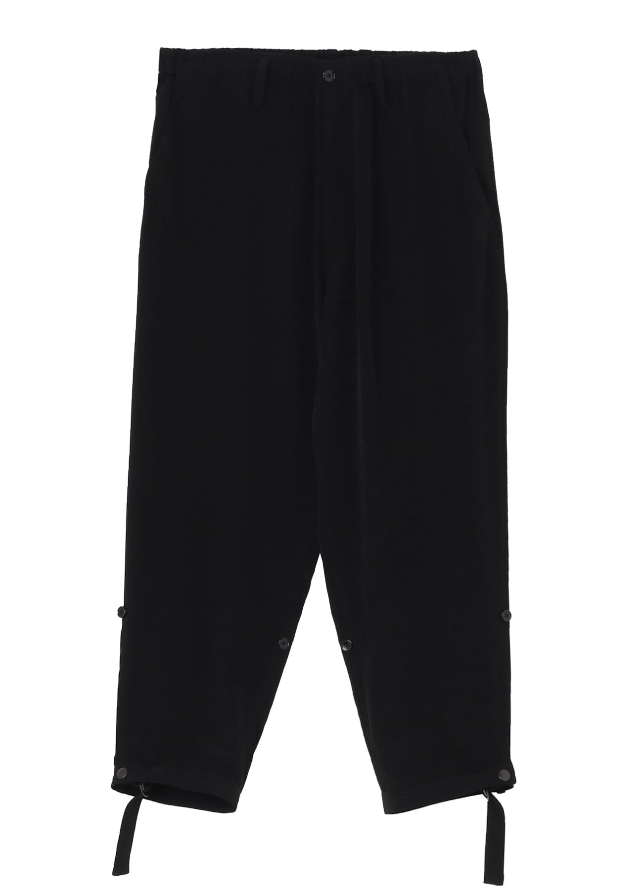 CREPE DE CHINE DOUBLE HEM RIB PANTS for Women - Comfortable High Waist Flowy Trousers | Perfect for Office Wear, Casual Outfits & Special Occasions