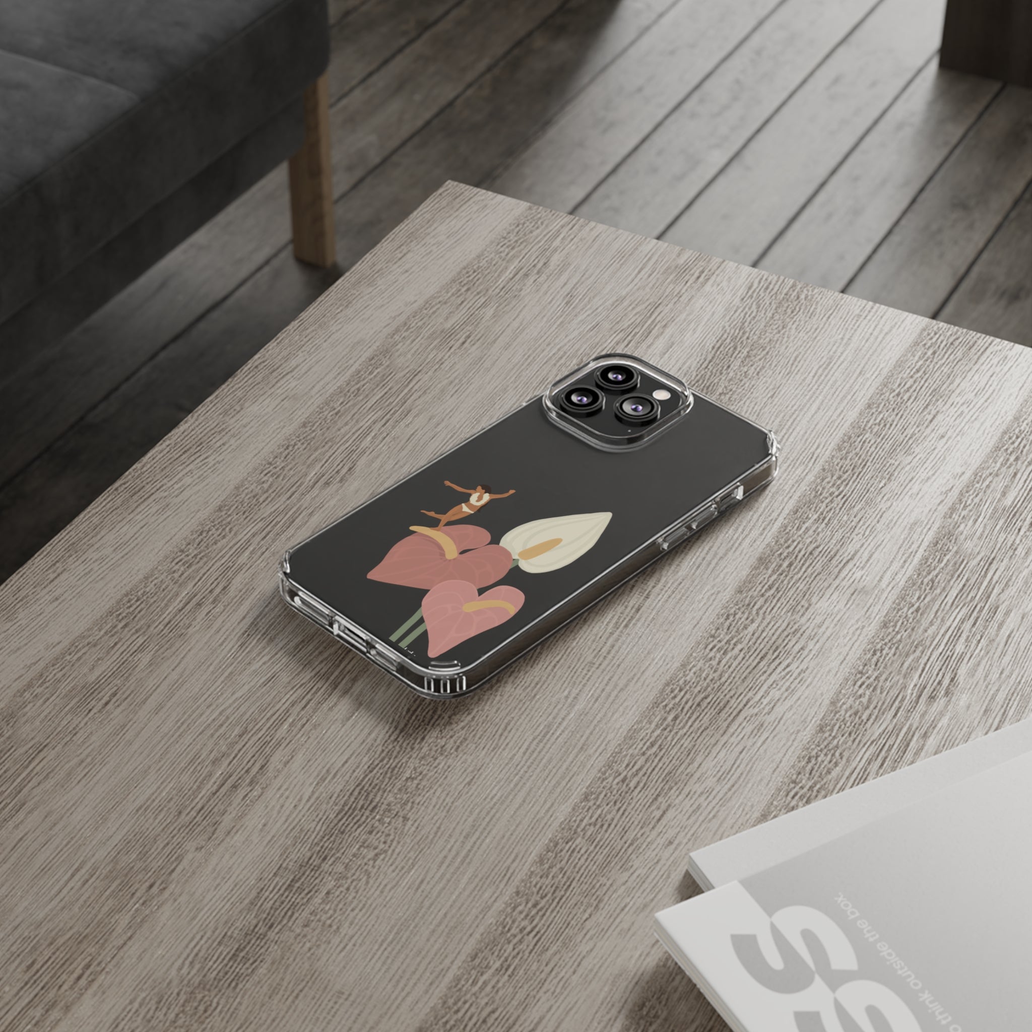 He'e Nalu Clear Phone Case - Ultra Slim Protective Cover for iPhone & Samsung - Perfect for Beach, Surfing & Outdoor Activities