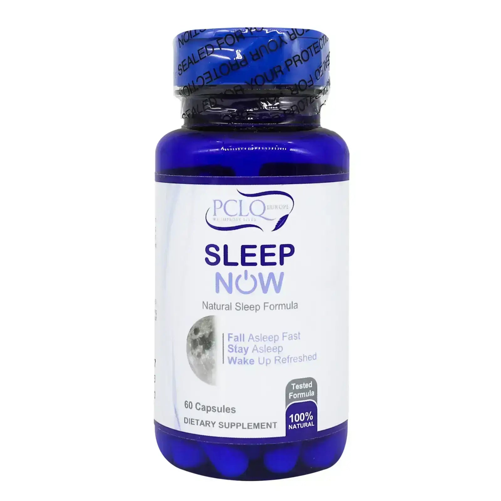 PCLQ Sleep Now Capsules 60 Count - Natural Sleep Aid for Insomnia & Relaxation - Perfect for Travel, Stress Relief & Nighttime Rest