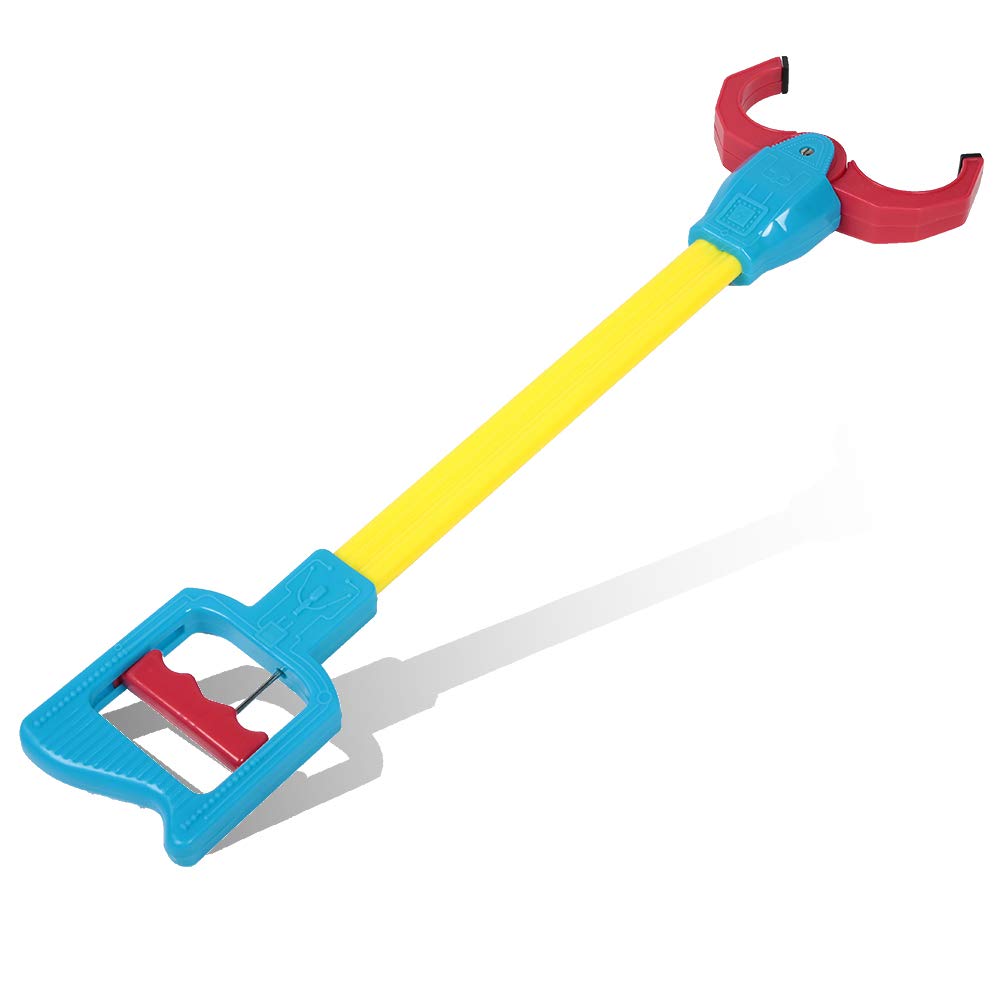 VGEBY1 Kids Robot Arm Claw Toy - Interactive Grabber Reacher Toy for Children, Yellow Intelligence Toy with Extendable Stick - Perfect for Playtime, STEM Learning & Hand-Eye Coordination Training